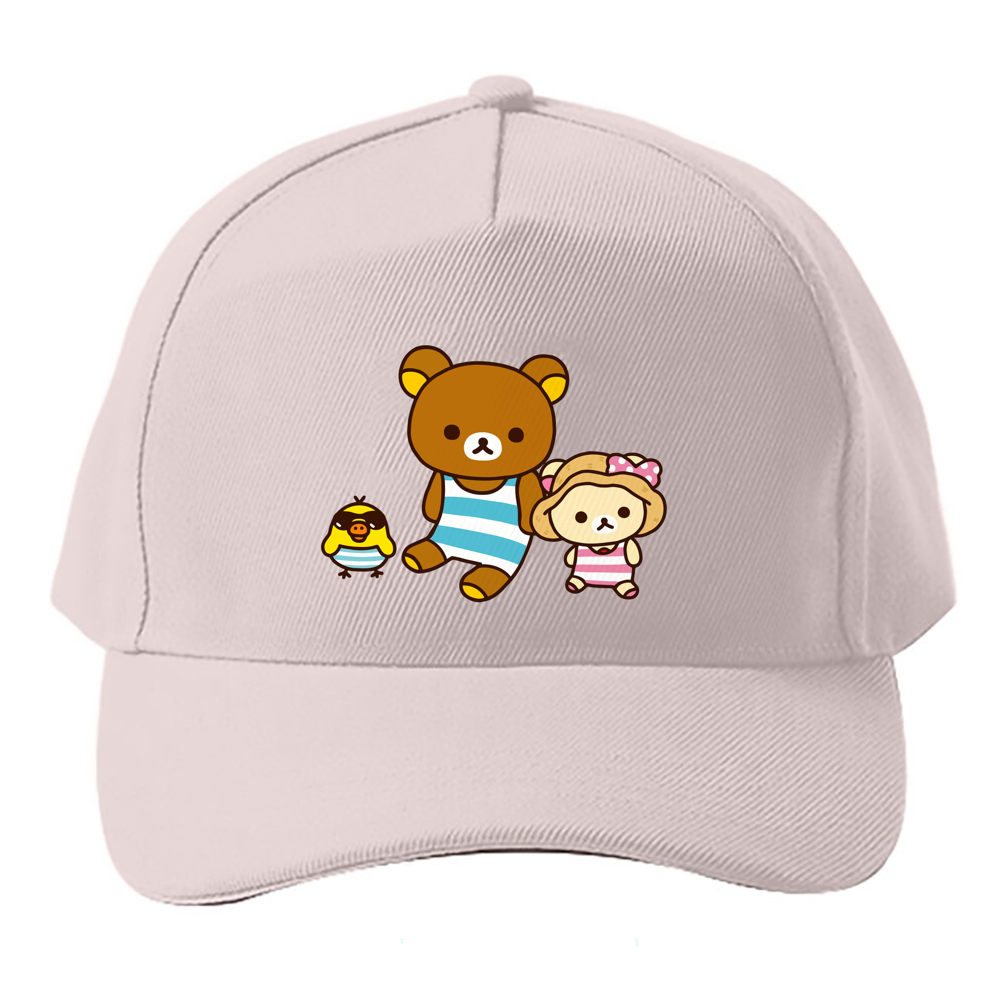 （画像用） リラックマ リラックマ キイロイトリ Rilakkuma Korilakkuma Kiiroitori ベースボールキャップ 綿100％ 男女兼用 帽子 スポーツ